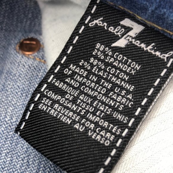 RARE 7 for ALL MANKIND JOSEFINA SKINNY BOYFRIEND 25x27 MADE IN USA ๐บ๐ธ - Picture 4 of 14